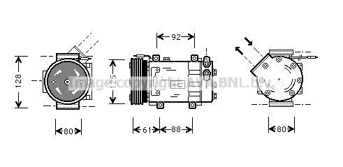 Kompresor klimatyzacji AVA QUALITY COOLING RTAK255