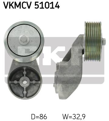 Rolka prowadząca paska osprzętu SKF VKMCV 51014