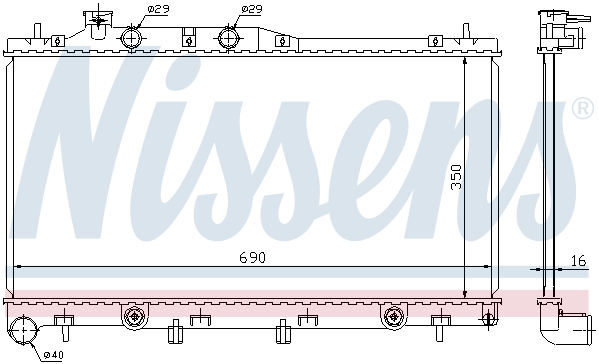 Chłodnica NISSENS 64115