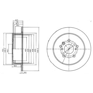 Tarcza hamulcowa DELPHI BG4180
