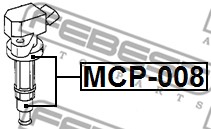Wtyczka, cewka zapłonowa FEBEST MCP-008