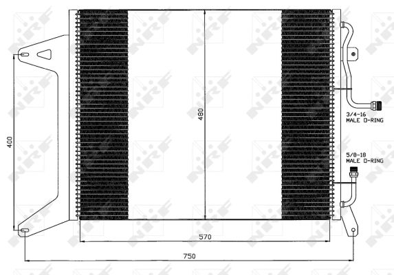 Skraplacz klimatyzacji NRF 35451