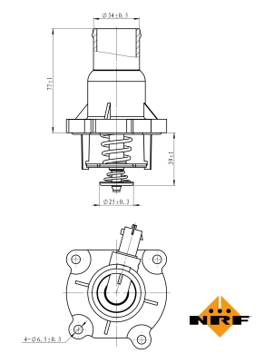 Termostat NRF 725033