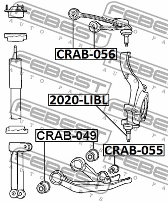 Tuleja wahacza FEBEST CRAB-056