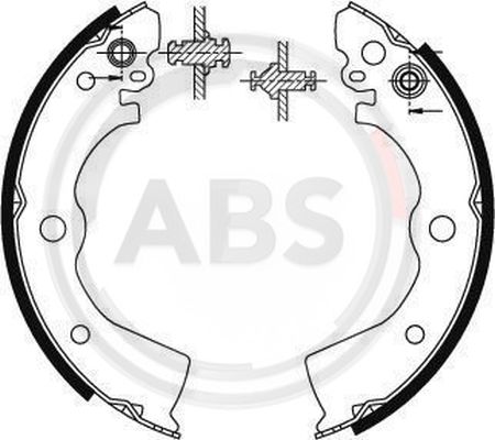 Szczęki hamulcowe A.B.S. 8913