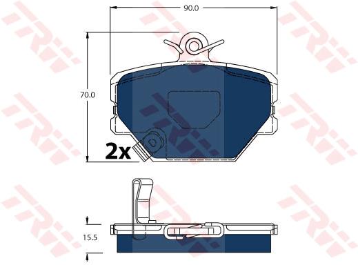 Klocki hamulcowe TRW GDB1365BTE