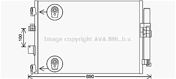 Skraplacz klimatyzacji AVA QUALITY COOLING FD5654D