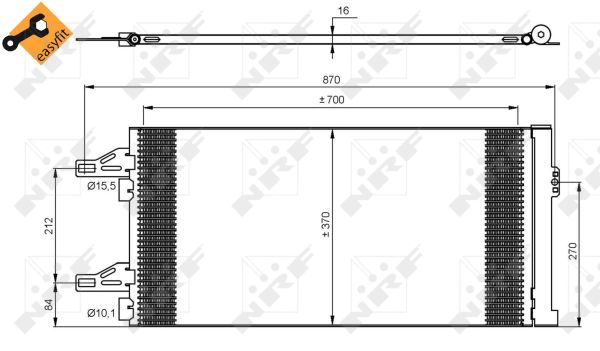 Skraplacz klimatyzacji NRF 35895