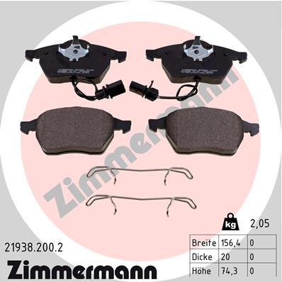 Klocki hamulcowe ZIMMERMANN 21938.200.2