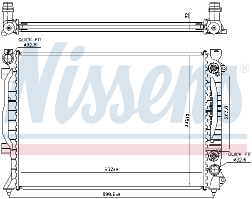 Chłodnica NISSENS 60423A
