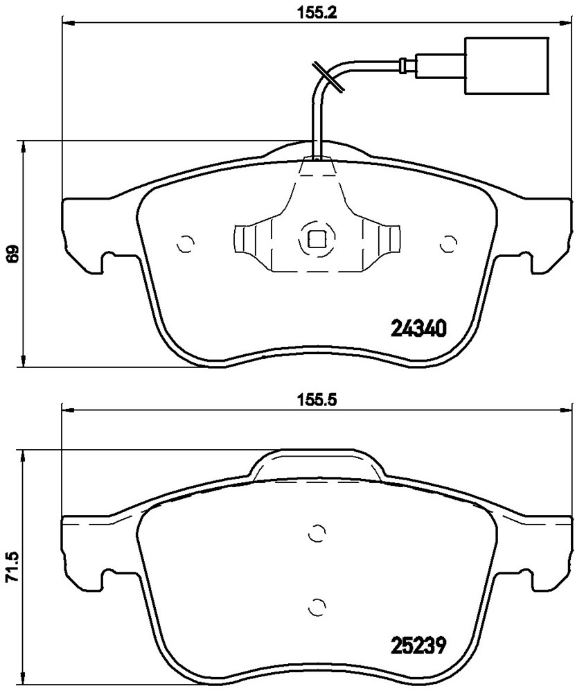 Klocki hamulcowe BREMBO P 23 132X