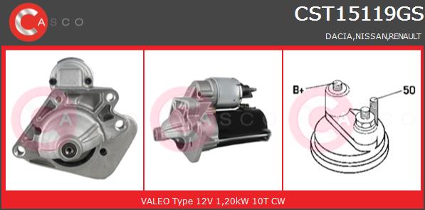 Rozrusznik CASCO CST15119GS