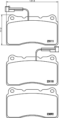 Klocki hamulcowe HELLA 8DB 355 018-361