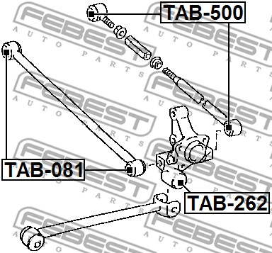 Tuleja wahacza FEBEST TAB-500