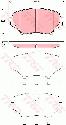 Klocki hamulcowe TRW GDB3401