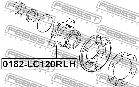 Piasta koła FEBEST 0182-LC120RLH