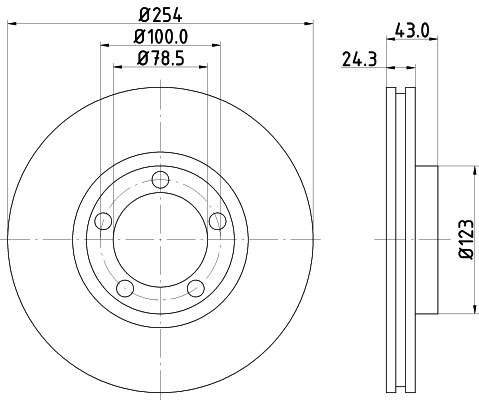 Tarcza hamulcowa HELLA PAGID 8DD 355 105-631