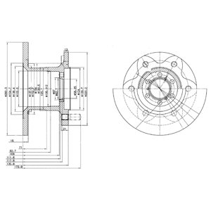 Tarcza hamulcowa DELPHI BG429