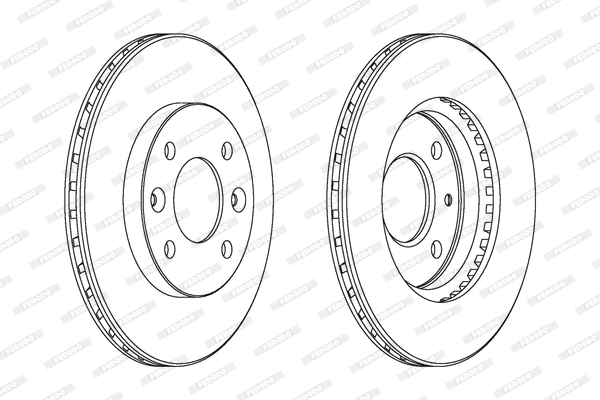 Tarcza hamulcowa FERODO DDF158