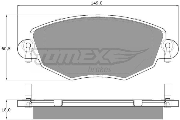 Klocki hamulcowe TOMEX BRAKES TX 12-58