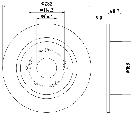 Tarcza hamulcowa HELLA 8DD 355 131-931