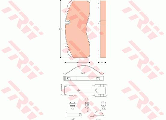 Klocki hamulcowe TRW GDB5072