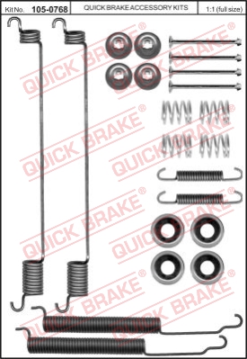 Zestaw dodatków do szczęk hamulcowych QUICK BRAKE 105-0768
