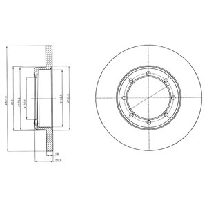 Tarcza hamulcowa DELPHI BG4344