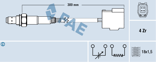 Sonda lambda FAE 77261