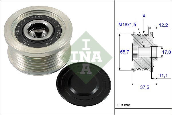 Sprzęgło alternatora INA 535 0226 10