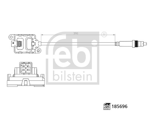 Czujni NOx, wtrysk mocznika FEBI BILSTEIN 185696