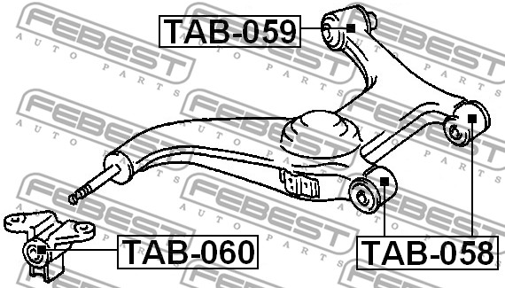Tuleja wahacza FEBEST TAB-058