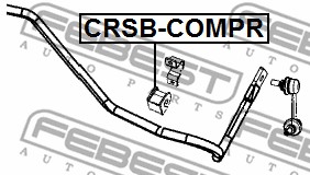 Guma stabilizatora FEBEST CRSB-COMPR