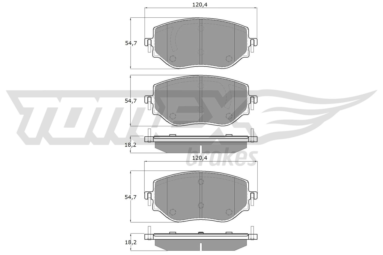 Klocki hamulcowe TOMEX BRAKES TX 19-76