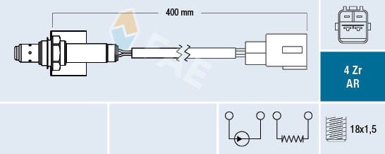 Sonda lambda FAE 75654