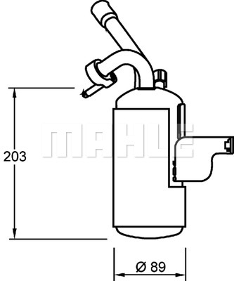 Osuszacz klimatyzacji MAHLE AD 276 000P