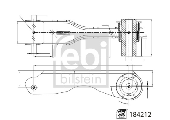 Wahacz, zawieszenie koła FEBI BILSTEIN 184212