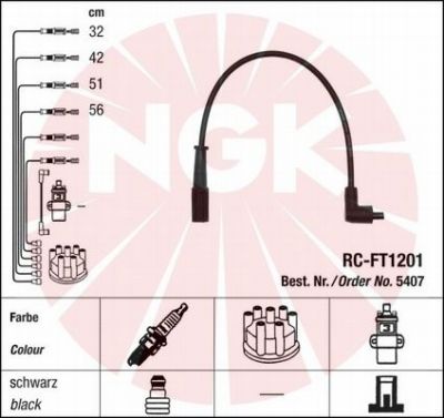 Przewody zapłonowe NGK 5407