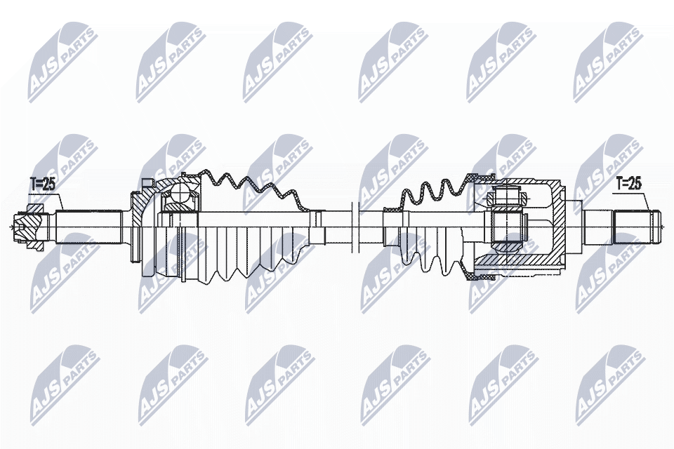 Wał napędowy NTY NPW-HY-618