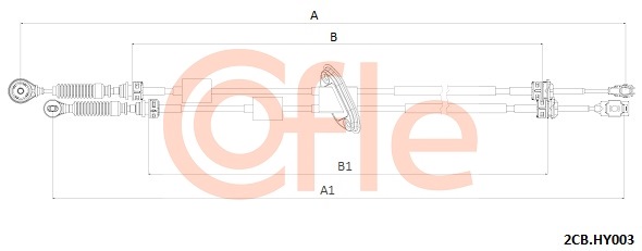 Linka dźwigni zmiany biegów COFLE 2CB.HY003