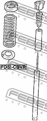 Sprężyna talerzowa FEBEST FDSI-CBVR