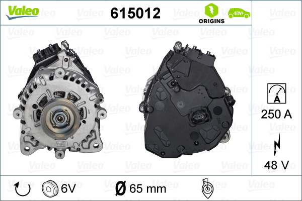 Rozrusznikoalternator VALEO 615012
