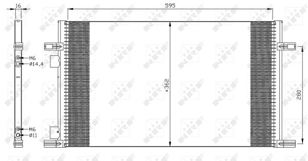 Skraplacz klimatyzacji NRF 35298
