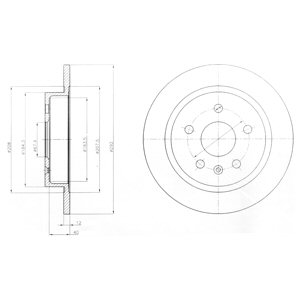 Tarcza hamulcowa DELPHI BG4188