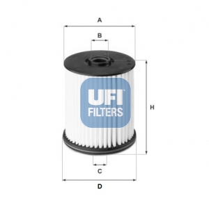 Filtr paliwa UFI 26.122.00