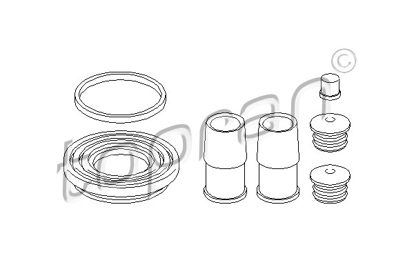 Zestaw naprawczy zacisku TOPRAN 500 955