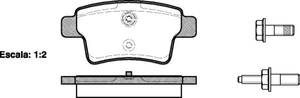 Klocki hamulcowe REMSA 1241.00