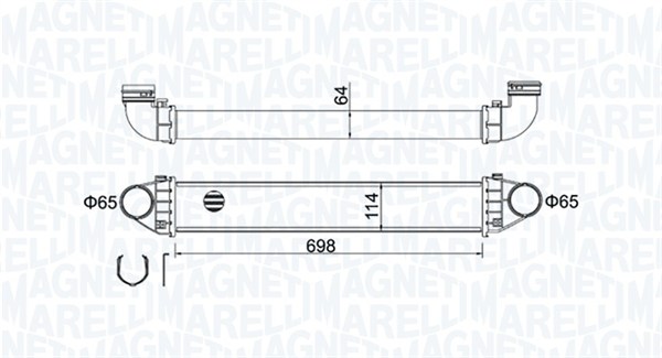 Chłodnica powietrza intercooler MAGNETI MARELLI 351319204210