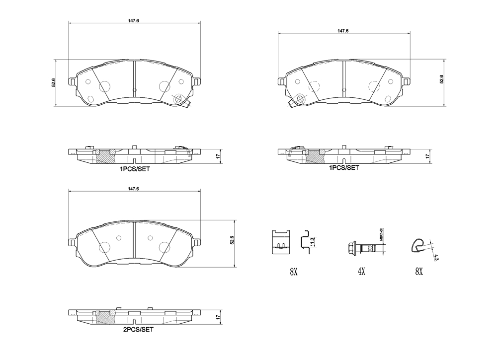 Klocki hamulcowe BREMBO P 24 235