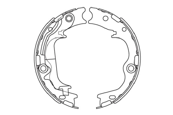 Zestaw szczęk hamulcowych KAVO PARTS KBS-3420